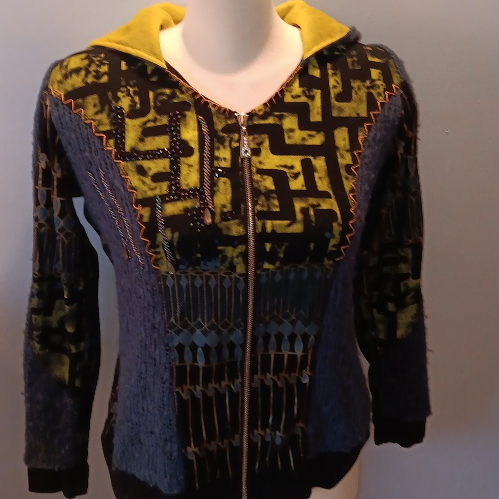 Fresh FX hooded zippered cardigan